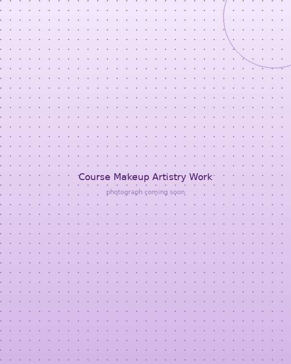 Student work from the Makeup Artistry course